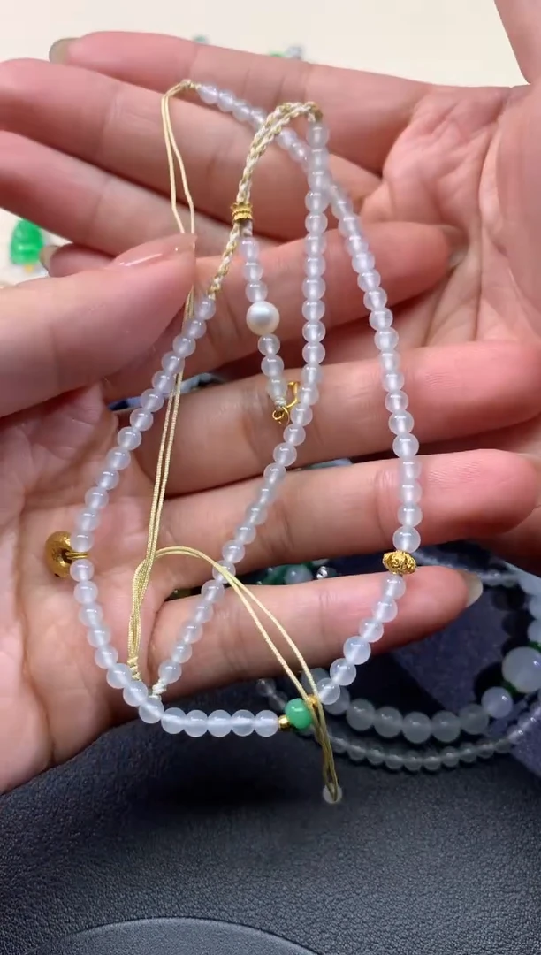 【闪购商品】翡翠套链未镶嵌45天然A货翡翠