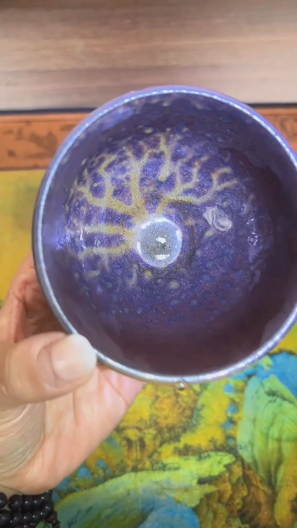 纯手工窑变裸烧主人杯