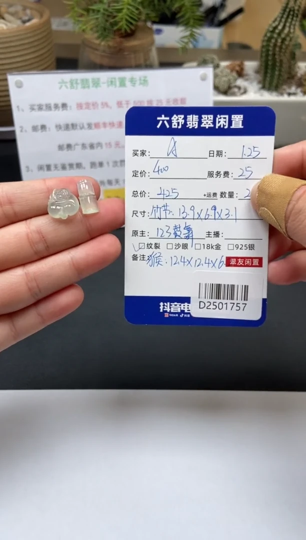 【闪购商品】翡翠颈饰未镶嵌D2501757