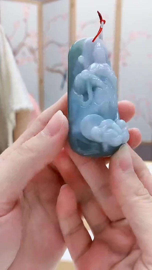 未镶嵌定制翡翠4812lr-毛货挂件97