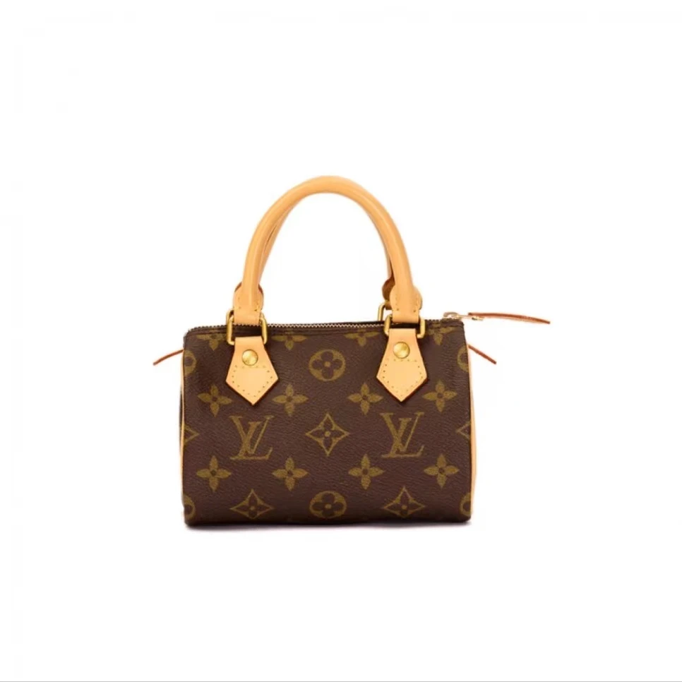 修复品 LouisVuitton/路易威登/经典老花speedymini/单肩斜挎包/E