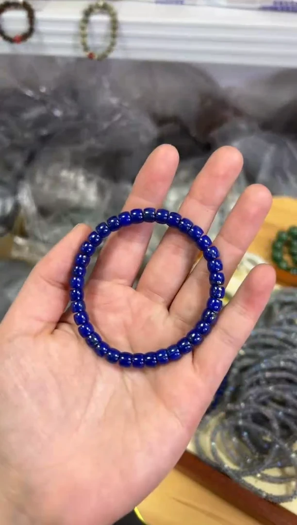 【闪购商品】青金石手链未镶嵌青金石精工直切手链