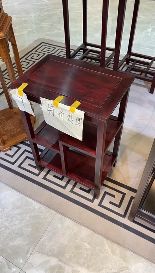 【闪购商品】黑酸枝木类成套家具置物架45*30*65