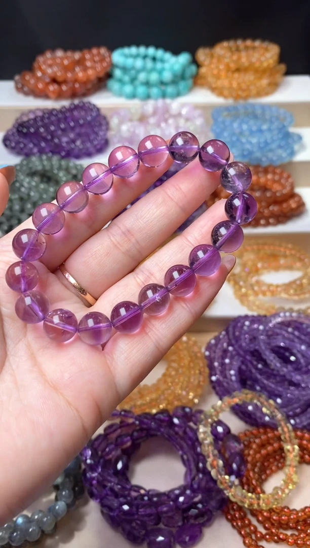 未镶嵌手串紫晶30.7