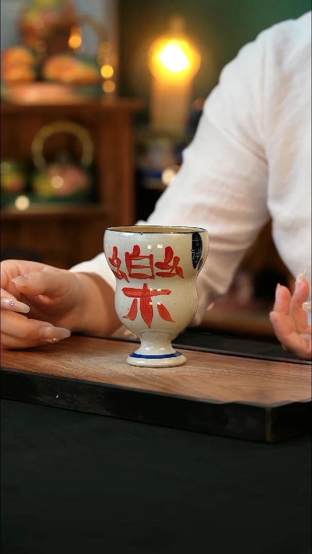 杯手绘心瓷陶瓷浮力