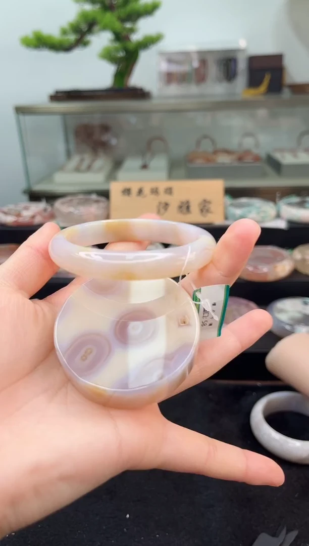 未镶嵌手镯石英质玉58圈口（赠品镯心）3379085