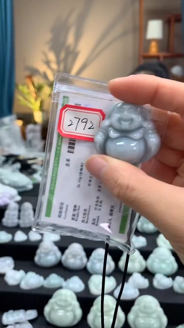 颈饰未镶嵌翡翠佛公2792