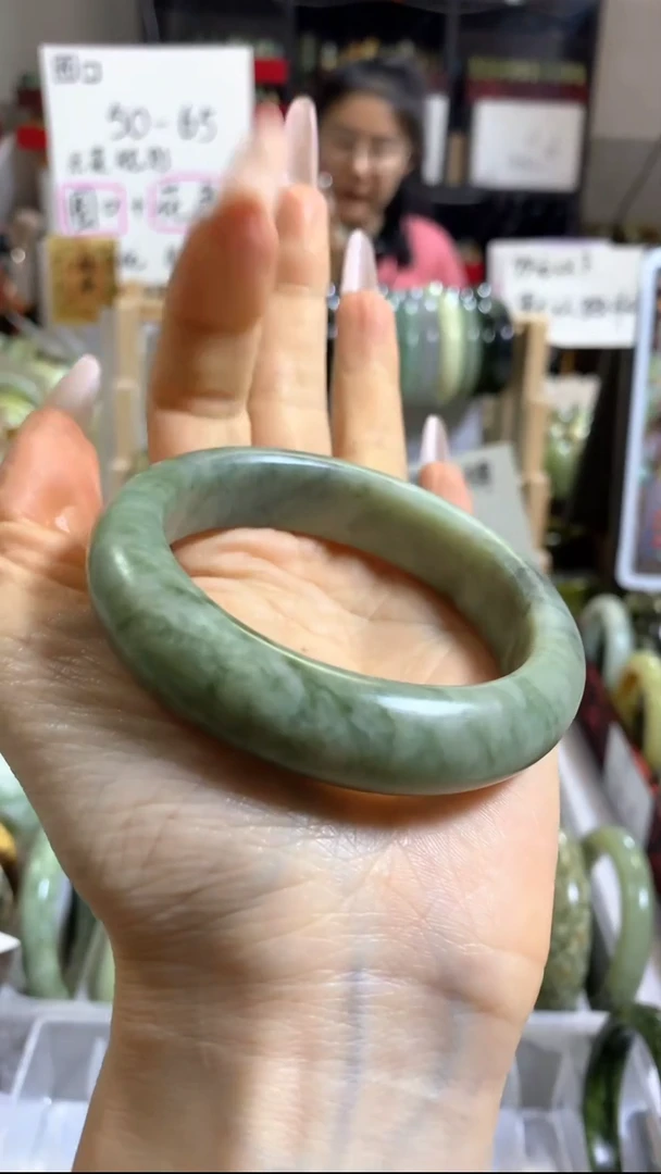 未镶嵌岫玉手镯43 54+