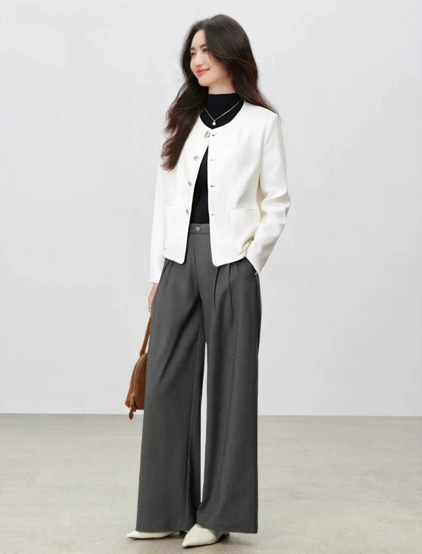 高级感小香风新款春夏长袖小香风短外套时尚洋气百搭气质宽松上衣