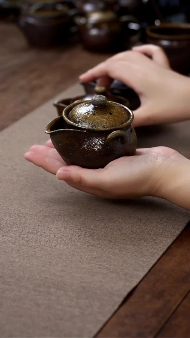 茶壶紫砂柴烧宝瓶
