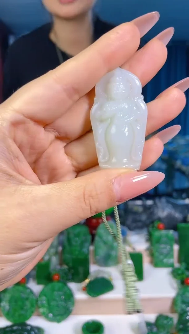 和田玉未镶嵌挂件1