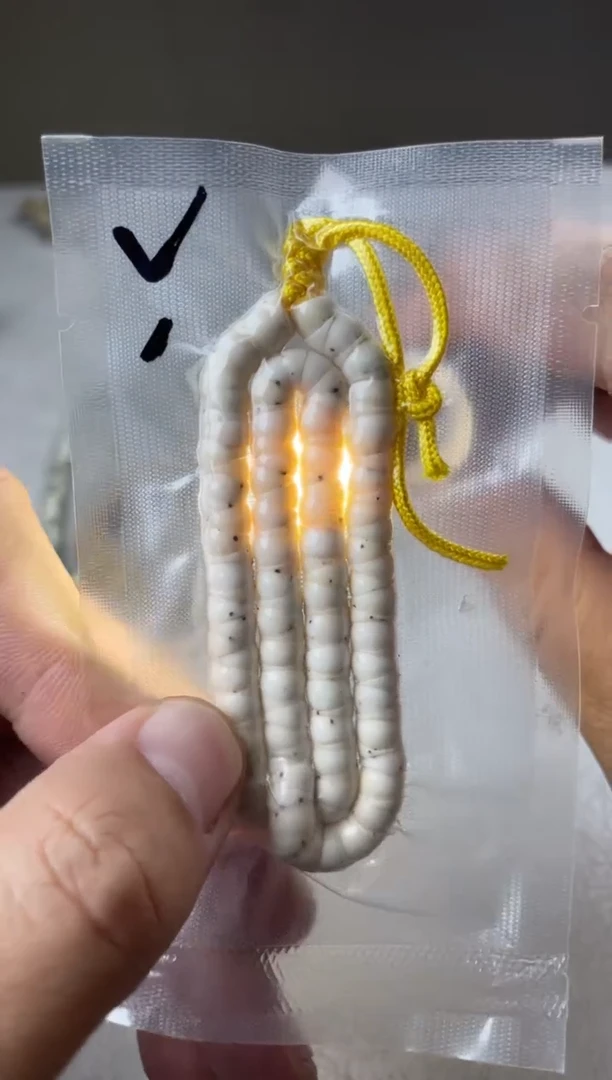 吊坠星月菩提骨瓷白卡6mm数星星大肠1星