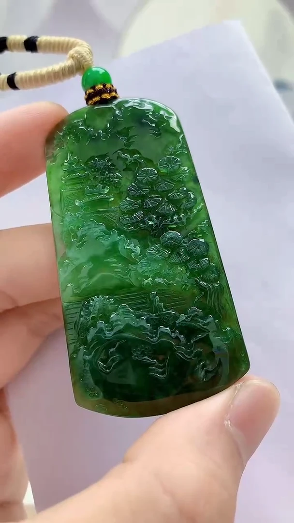 未镶嵌定制翡翠4898bb-毛货挂件65