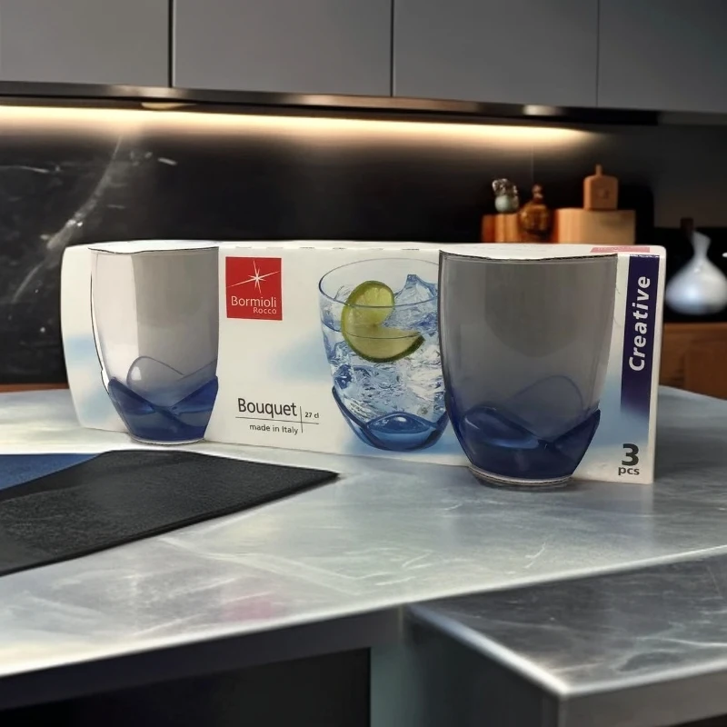 T1560  蓝色海洋杯 玻璃酒杯 洋酒杯冷饮杯