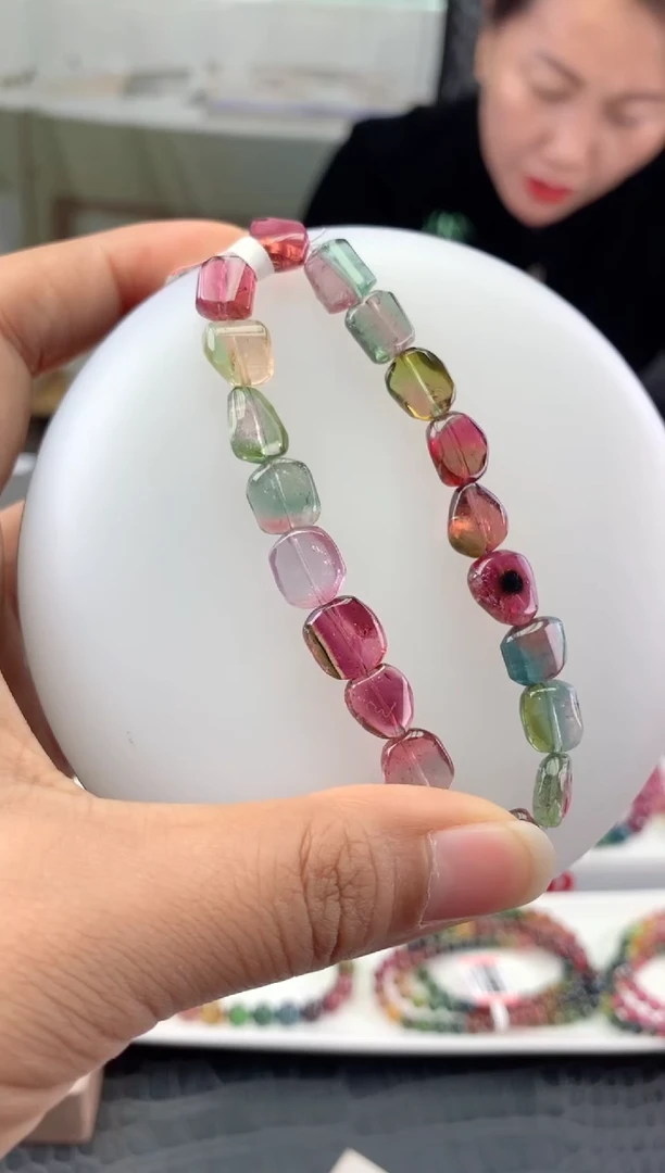 未镶嵌手串碧玺多样性发一条