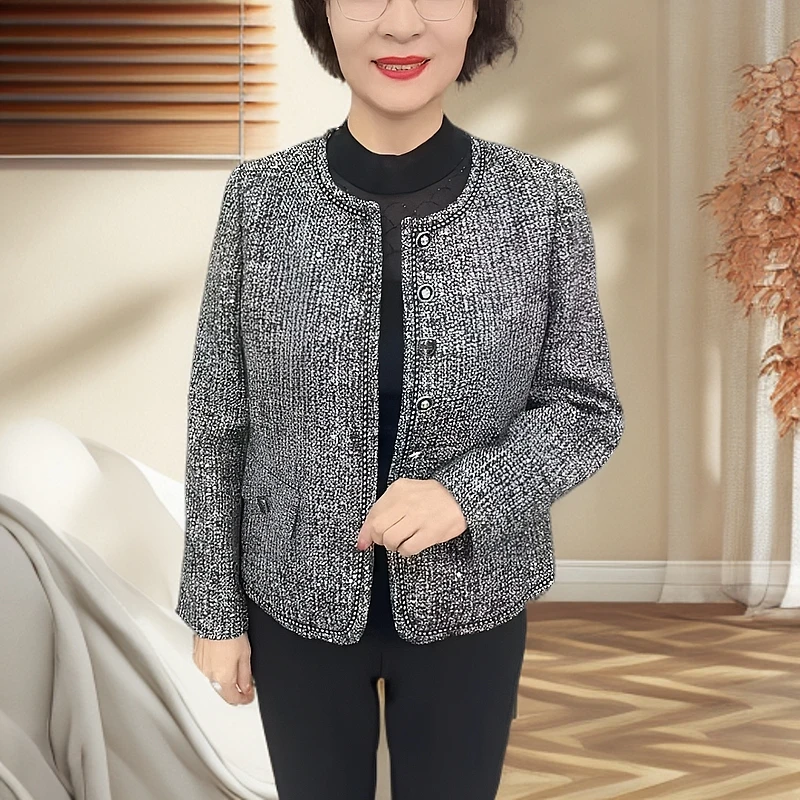 《专柜品质》春季新款潮流气质小香风时尚休闲百搭女士短款妈妈外套