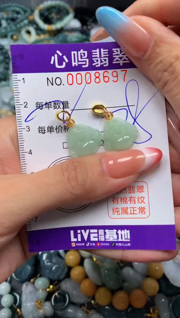 翡翠未镶嵌颈饰闪购008697