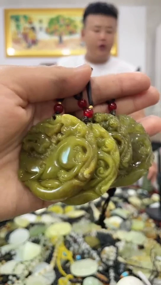 岫玉未镶嵌挂件多样性发货其中发一件