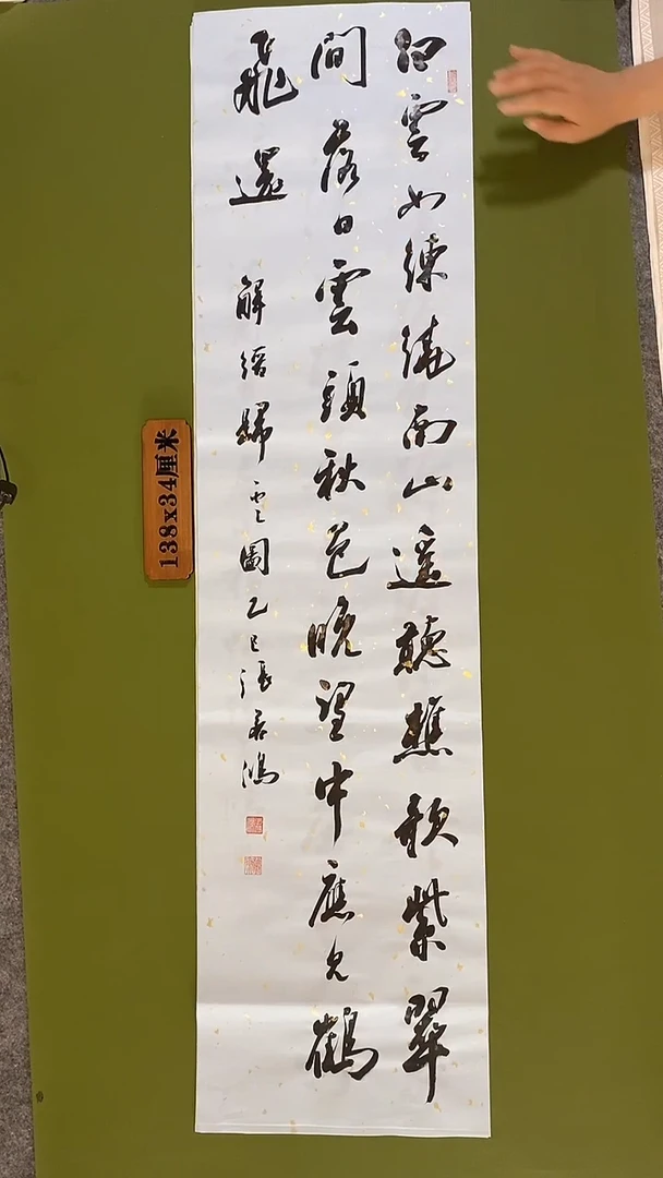 书法书法 张若鸿 尺寸138cm*34cm
