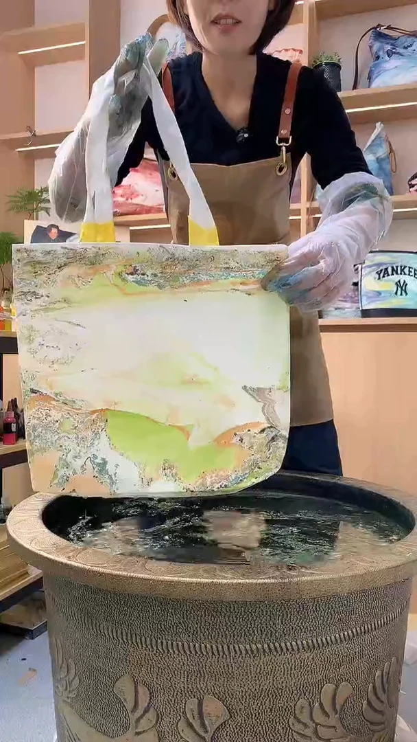 087非遗大漆手工帆布包