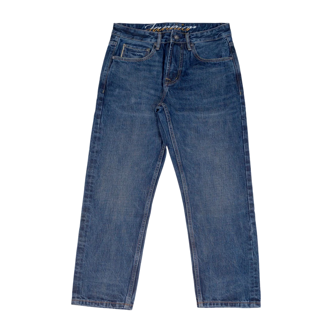 卓成鸟赤耳丹宁牛仔裤总裁三代复古蓝15盎司 男士蓝色直筒时尚