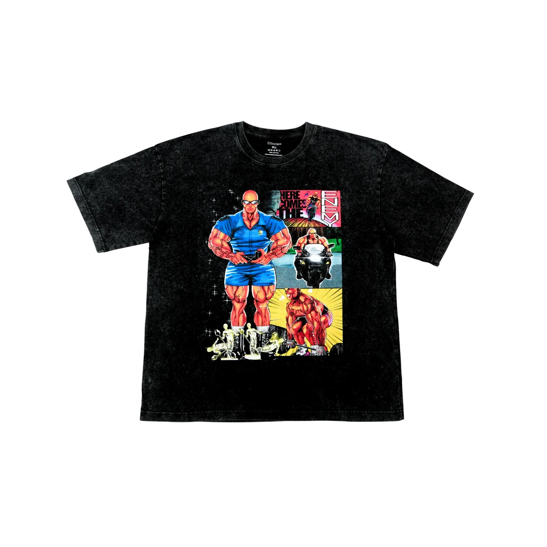 "耶巴蒂莱维贝贝"罗尼库尔曼健身t恤运动半袖健身夏季力量训练t恤