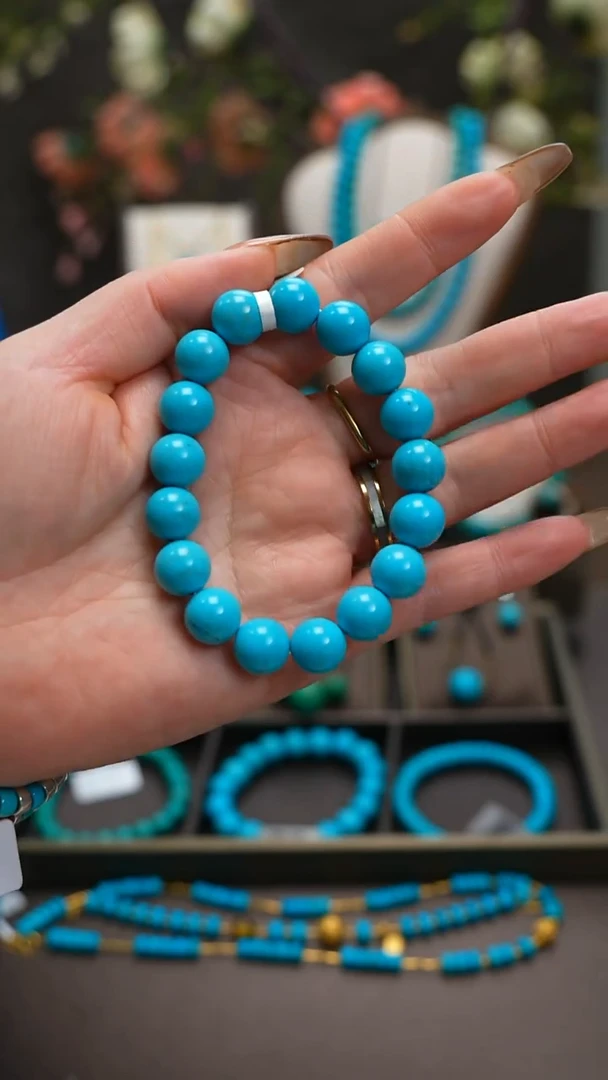 未镶嵌绿松石手串B0265