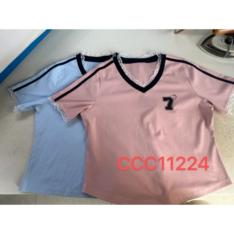 【小敏】CCC11224夏季新款V领上衣