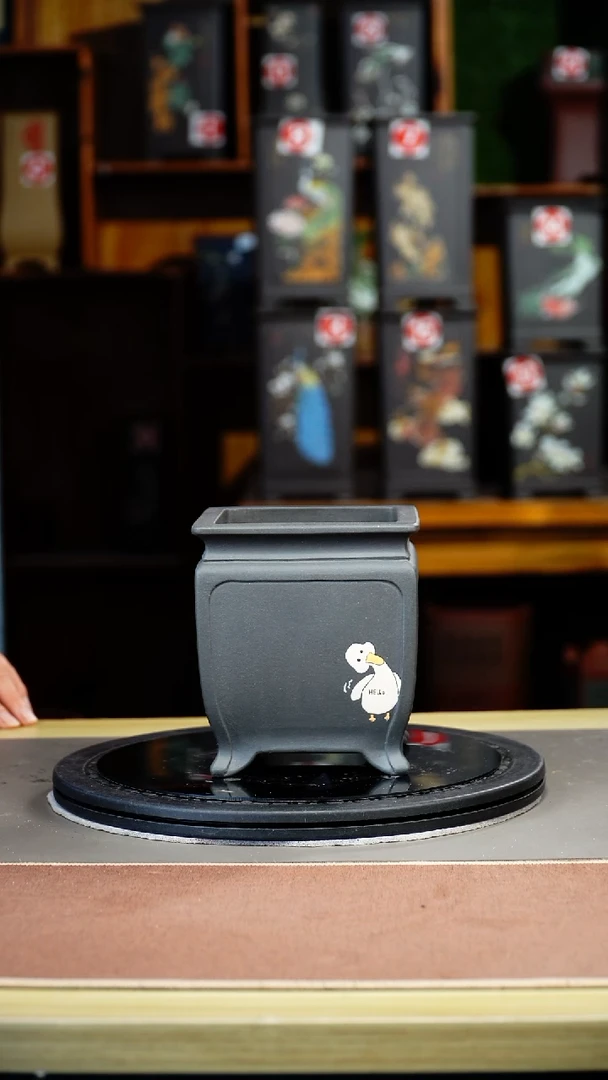 紫砂花盆紫砂花盆