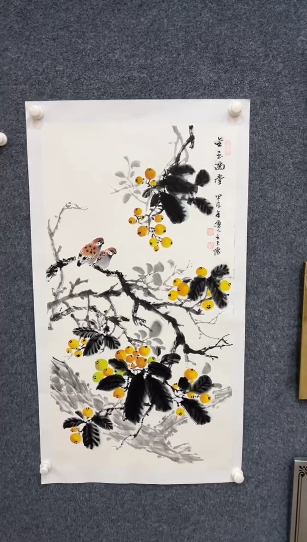 【闪购商品】国画1.19-王夫怀-三尺花鸟-006