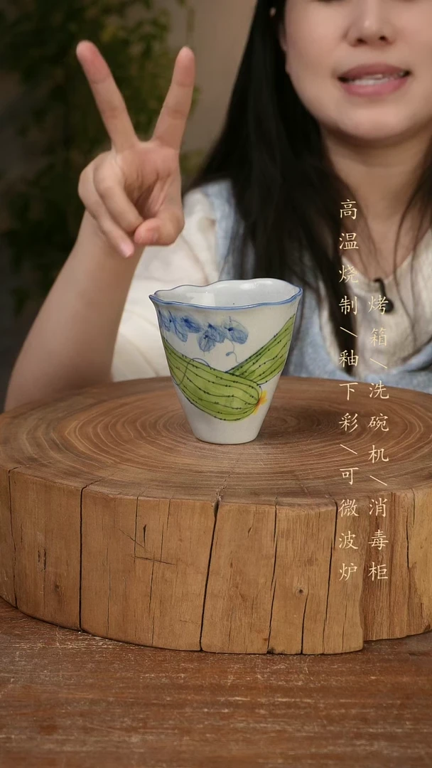 碗瓷景德镇手工手绘高温瓷釉下彩