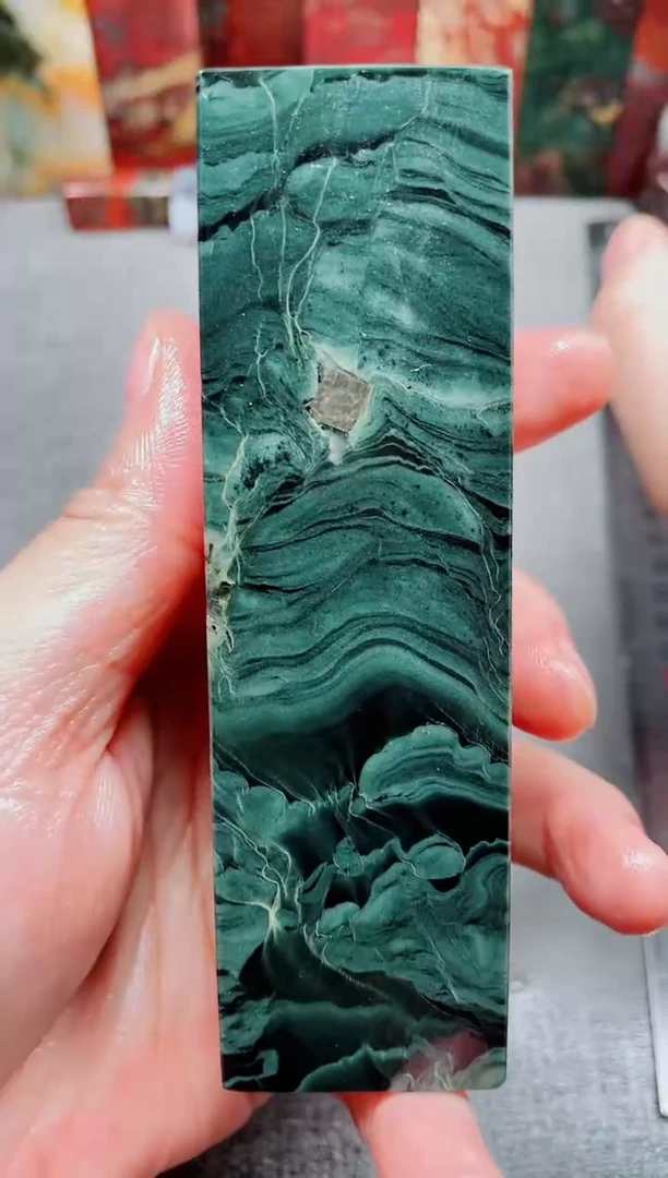 玉桂林鸡血玉素章--35