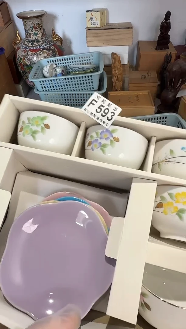 瓷片P****?茉莉甄选一号商品593（5杯4碟）