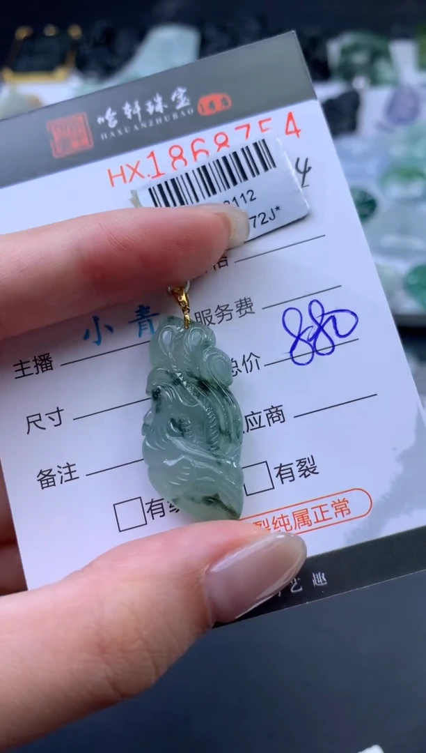 未镶嵌挂件翡翠哈轩 挂件1
