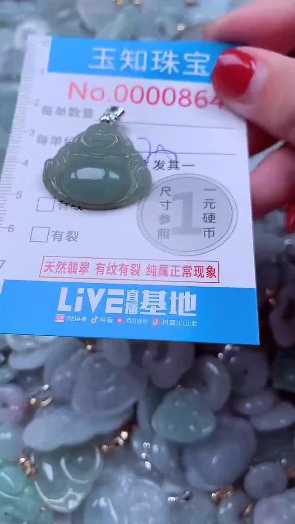 吊坠(不含链)未镶嵌翡翠864