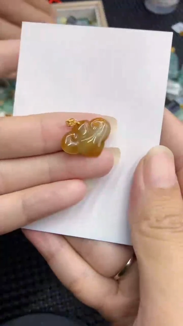 【闪购商品】翡翠颈饰18K金镶嵌            8
