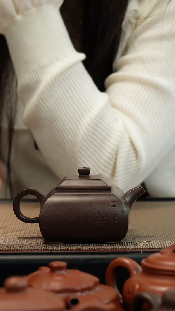 【闪购商品】紫砂茶壶老紫泥镜方