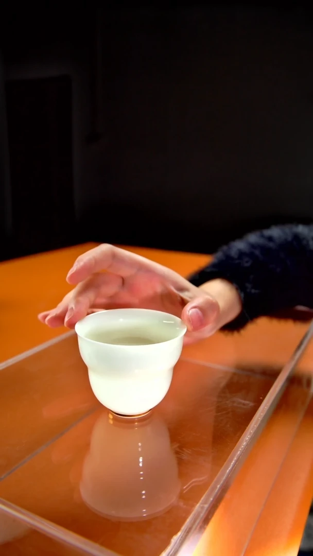 其他陶瓷《言泥陶瓷》璞玉绿豆冰冻瓷系列 主人杯