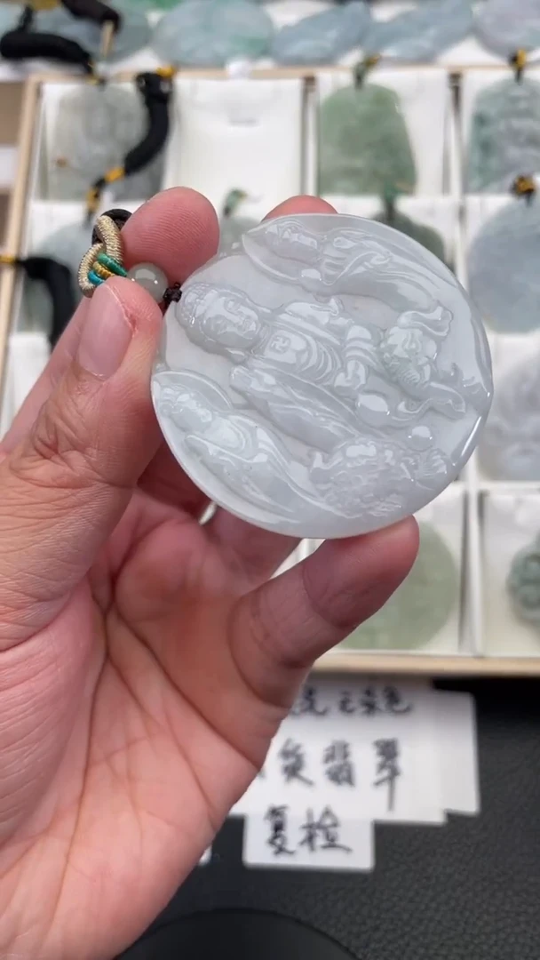 颈饰未镶嵌翡翠天然缅甸翡翠A货165