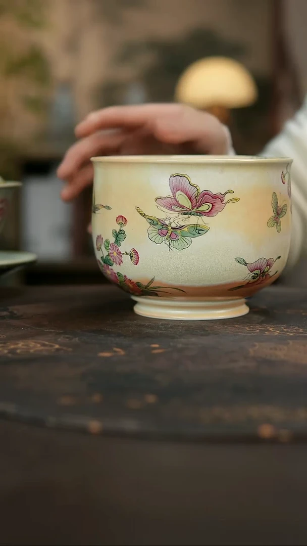 景德镇陶瓷杯碗柴烧多人