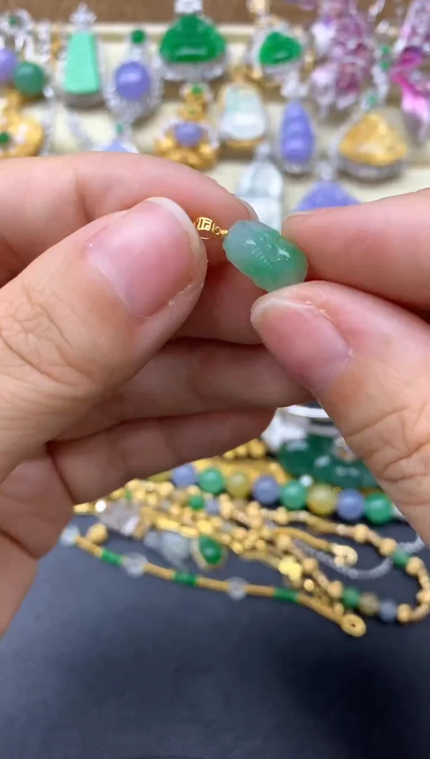 【闪购商品】翡翠颈饰18K金镶嵌191中国好珍宝