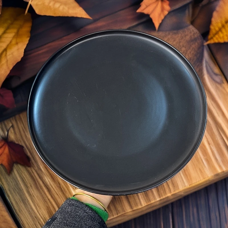 199 微瑕品10.5英寸黑色大盘菜盘西餐盘