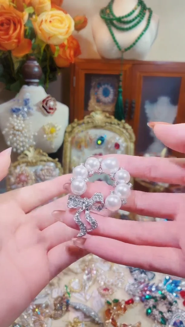 合成立方氧化锆铜合金白色珠珠