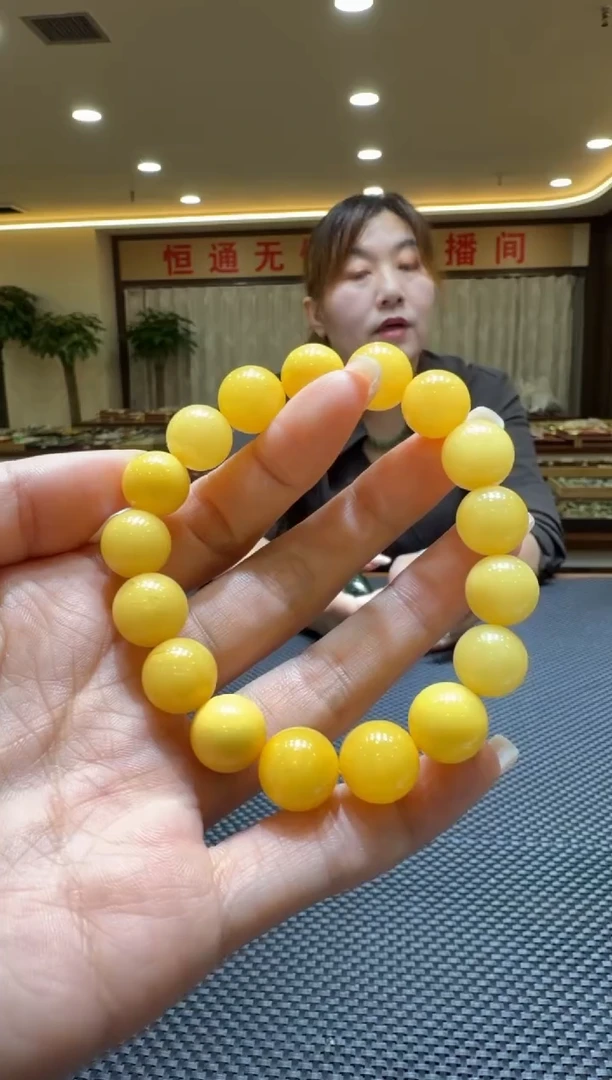 琥珀颈饰未镶嵌手串12