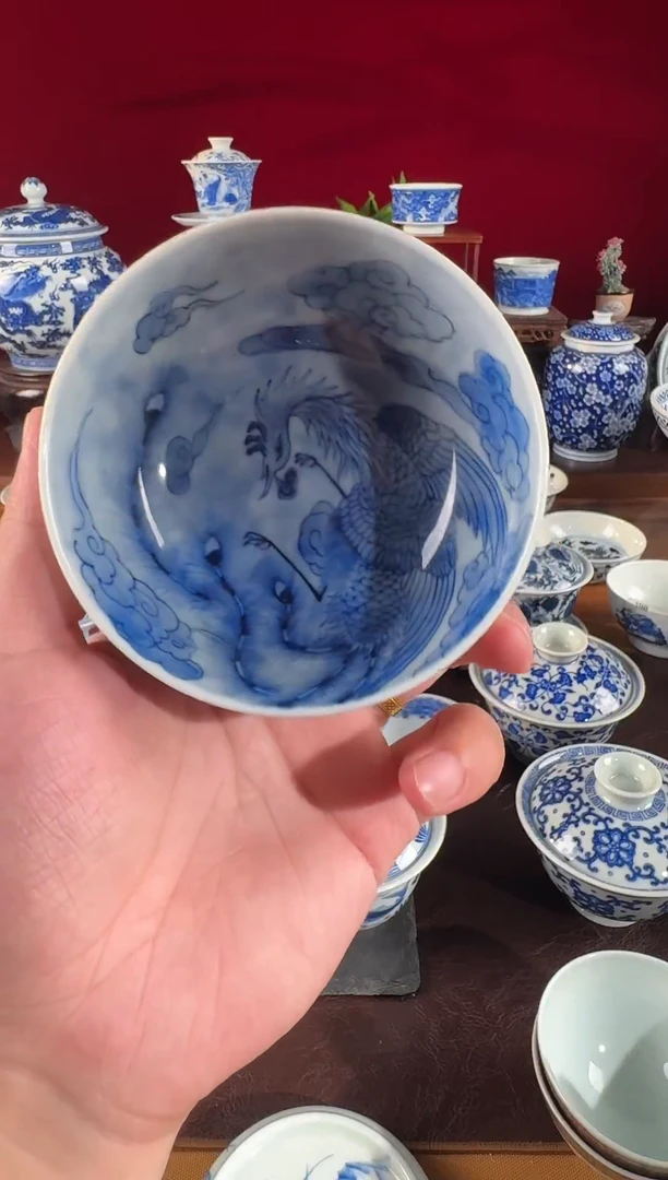 不二说瓷纯手绘杯3-075