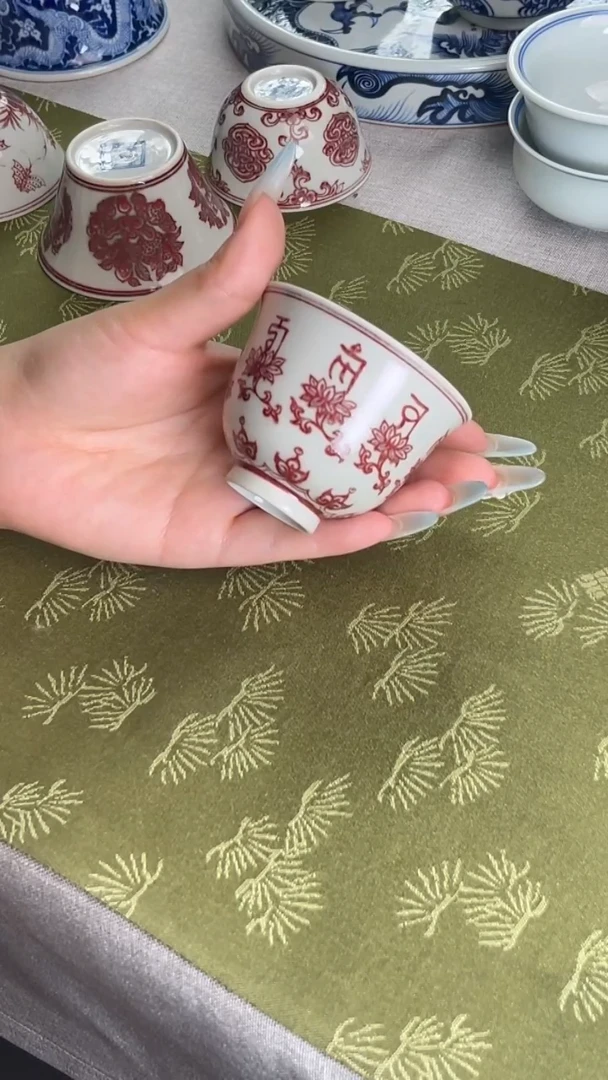 瓷片景德镇毛仔柴窑杯