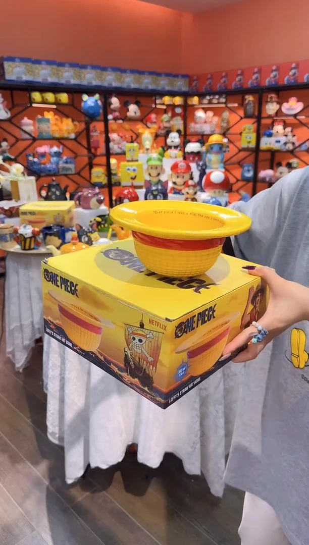 瓷片@@路飞帽水果沙拉碗（礼盒）