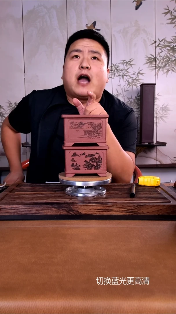 紫砂花盆紫砂花盆内口10-7          2只