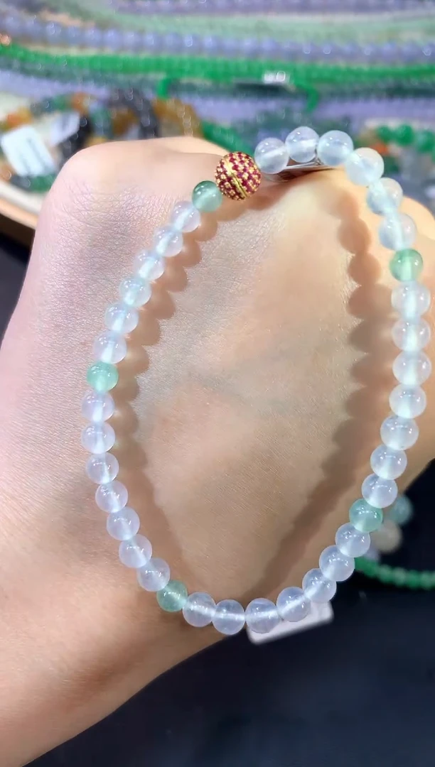 未镶嵌手串翡翠A615|5200