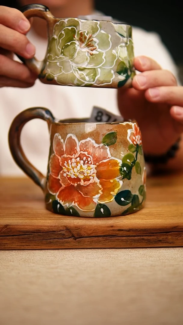 @@陶园瓷舍@@纯手工手绘@高温釉下彩